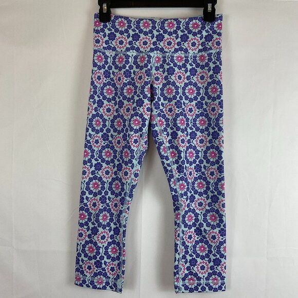 Lululemon Wunder Under Crop Leggings 4 Mint Purple Pink Twiggy Printed Power - Picture 2 of 12